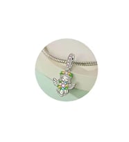 Fubena Cennetten Melek Sallantılı Gümüş Charm
