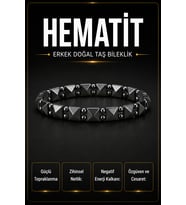 Hematit Erkek Bileklik Yeni Seri No:3