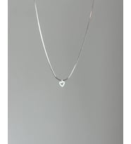 925 Ayar Gümüş Minimal Kalp Kolye (Gümüş)