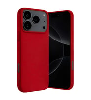 Apple İphone 17 Pro Max Nano İçi Kadife Silikon - Kırmızı