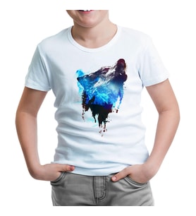 Kurt 4 Beyaz Çocuk Tshirt