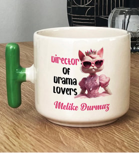 Kişiye Özel Director Of Drama Lovers Hediye T Kupa Bardak Arkadaşa Hediye (Yeşil)