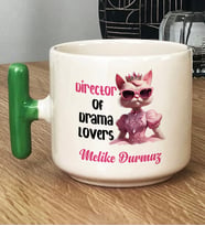Kişiye Özel Director Of Drama Lovers Hediye T Kupa Bardak Arkadaşa Hediye (Yeşil)