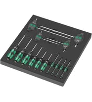 Wera 9712 Özel Kesim Süngerli TORX® HF Tornavida Set 1