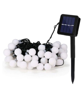 SGE TEKNOLOJİ GÜNEŞ ENERJİLİ 5 METRE 20 LED SARI BAHÇE TERAS PARTİ BALKON SÜSÜ AYDINLATMA LAMBASI