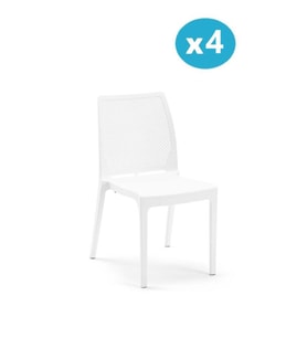 Omnipazar SY-2509 Plastik İcon Bahçe Koltuk Sandalye 4'lü Set