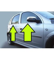 CORSA C CAM ÇİTASI KROM 2000 2001 2002 2003 2004 2005 2006 2007