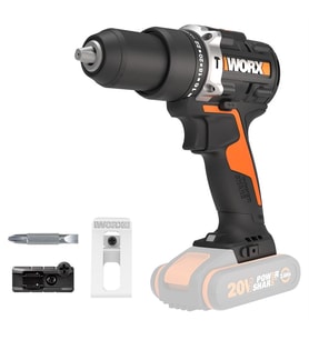 WORX WX352.9 20Volt Kömürsüz Profesyonel Şarjlı Darbeli Matkap (Akü Dahil Değildir)
