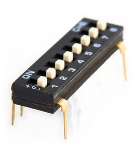 Tristate 8li Dip Switch 8 Pin Siyah Anahtar Açık Kapalı Seçim Adres Ayar + Off - Pull Up/Down