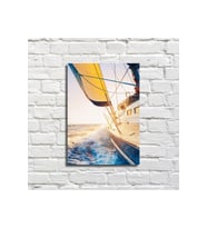 Sailing Yelkenli Deniz Tekne Ahşap Tablo