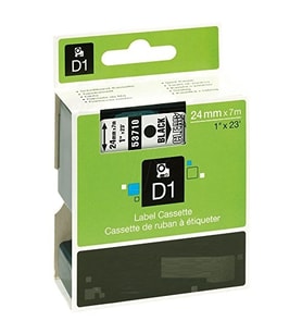 Dymo 53710 Şeffaf Üzerine Siyah Muadil Etiket