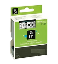 Dymo 53710 Şeffaf Üzerine Siyah Muadil Etiket