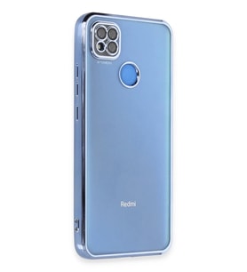 Newface Xiaomi Redmi 9C Kılıf Razer Lensli Silikon - Açık Mavi
