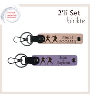 Gichin Funakoshi’ye İlham Veren Tarzda, Karate Temalı, Kişisel Anahtarlık, Yavru Ağzı-Mor Menekşe