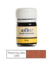 Artdeco Metalik Kumaş Boyası 228D Koyu Bakır 