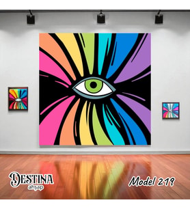 Destina Ahşap Mandala Boyama Seti- Ahşap Boyama- Model 219-23cm*23cm