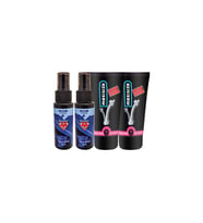 2 Tane Machoman 60 ml geciiktirici Sprey+ 2 Tane Maxi Size Erkek Özel Penis Geliştirici Krem
