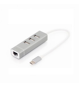 Digitus Type-C- 3xUSB 2.0 - Rj45 (10/100Mbps)