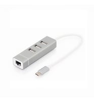 Digitus Type-C- 3xUSB 2.0 - Rj45 (10/100Mbps)