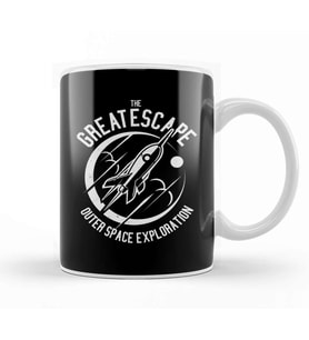 vThe Great Escape Space Exploration Kupa Bardak Porselen