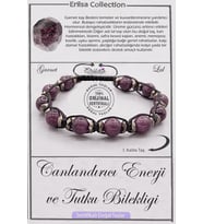 Sertifikalı AAA+ Kalite Doğal Lal Garnet Canlandırma Enerji Tutku Bilekliği (Vişne)