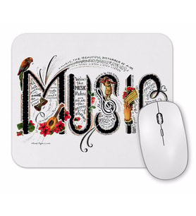 Muzik  Nota Mouse Pad