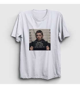 Presmono Unisex Beyaz Dean Winchester Jail Supernatural T-Shirt 507790tt (Beyaz)