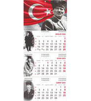 2025 Atatürk Gemici Duvar Takvimi - Ayyıldız