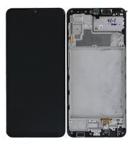 Samsung M32 Sm-M325 Çıtalı Dokunmatik Ekran OED (Siyah)