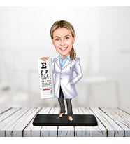 Kişiye Özel Karikatür Biblo GÖZ DOKTORU