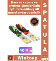 #Spatula Paslanmaz Çelik Boya Alçı Kazıma Sıva Ekipmanı Profesyonel Fiber Saplı Metal Spatula 40 Mm