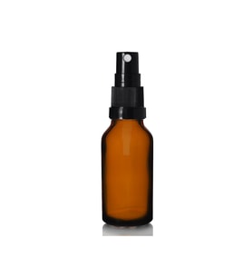 20ml kahverengi cam, siyah sprey başlıklı şişe, 12 adet, cam şişe, sprey şişesi, ecza şişesi, dropper şişe, medikal şişe