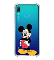 Huawei Y9 2019  Köşe Korumalı Antişok Kapak Mickey Mouse Tasarımlı Şeffaf  Kılıf