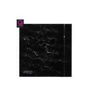 Dekoratif Siyah Mermer Havalandırma Fanı Marble Black Silent 100 Cz Design Ultra Sessiz Banyo Wc Aspiratörü Soler Palau Estetik Dizayn 