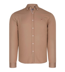 G674 DEWBERRY ERKEK GÖMLEK-CAMEL (Karışık)
