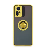 Xiaomi Redmi Note 12s Kılıf Montreal Yüzüklü Silikon Kapak - Sarı