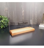 Hediyekralı Kişiye Özel Modern Tasarımlı Masa İsimliği