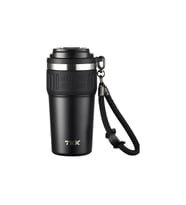 VAGONLİFE T2023 TKK PİPETLİ ASKILI ÇELİK TERMOS MUG 630 ML SİYAH