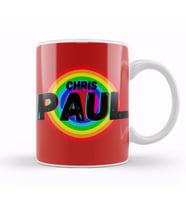 Chris Paul   Basketball gifts Vintage Retro Rainbow Quotes For BOYS AND Dad Kupa Bardak Porselen