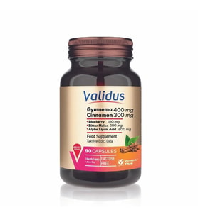 Validus Gymnema Sylvestre 400 mg + Cinnamon 300 mg 90 Kapsül