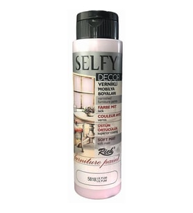 Rich Selfy Decor Vernikli Boya 500 cc 5818 LİLYUM 