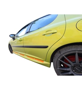 Peugeot 207 (2006 - 2014) Aero Style Yan Marşpiyel Seti (Plastik)