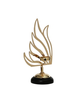 Vitale Kuğu Mumluk Gold 37 cm AK.JE0079