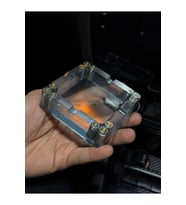 Şık Teal Force Ashtray, Modern ve Zarif Küllük Tasarımı
