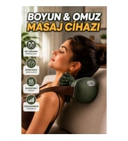 3D Yoğurma Teknolojili Boyun ve Omuz Masaj Cihazı Ergonomik Rahatlatıcı