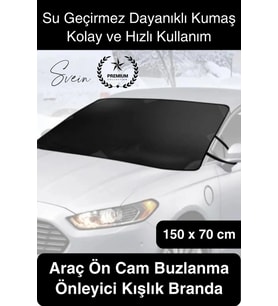 #Branda Araç Ön Cam Buzlanma Önleyici Kışlık Branda Don Koruyucu Cam Örtüsü Katlanabilir Su Geçirmez
