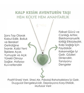 Doğal Taş AVENTURİN TAŞI Kalp Kesim İster Kolye İster Anahtarlık