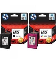 HP 650 Siyah Ve Renkli 2'li Set Kartuş