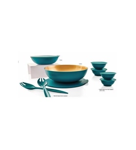 Tupperware Berrak Yeşil-gold Saklama Kabı 7 Li Set