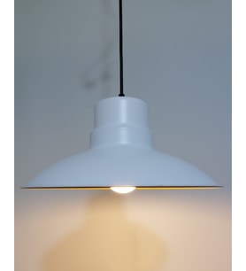RİOLİGHT RETRO BEYAZ İÇİ BEYAZ TEKLİ METAL SARKIT ÇAP: 30CM (Siyah)